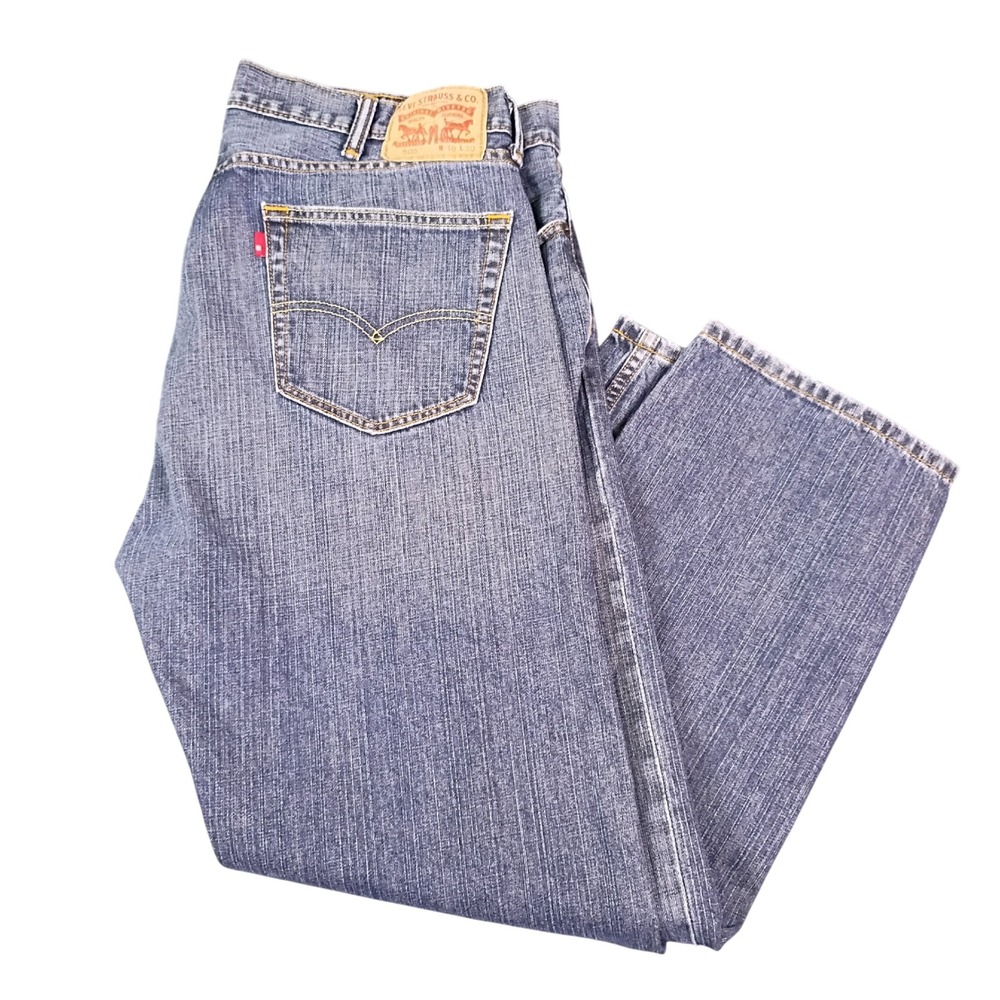 Levis 505 Regular Fit Jeans Mens 40x30 Blue Denim Straight Leg Rare Tag